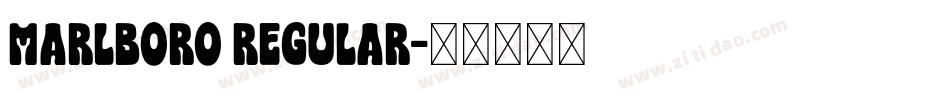 Marlboro Regular字体转换